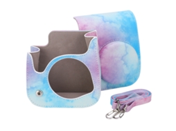 Pu Leather Camera Protection Case Bag Cover Single Shoulder Strap For Instant Camera Mini11blue Pink LAXISCREED