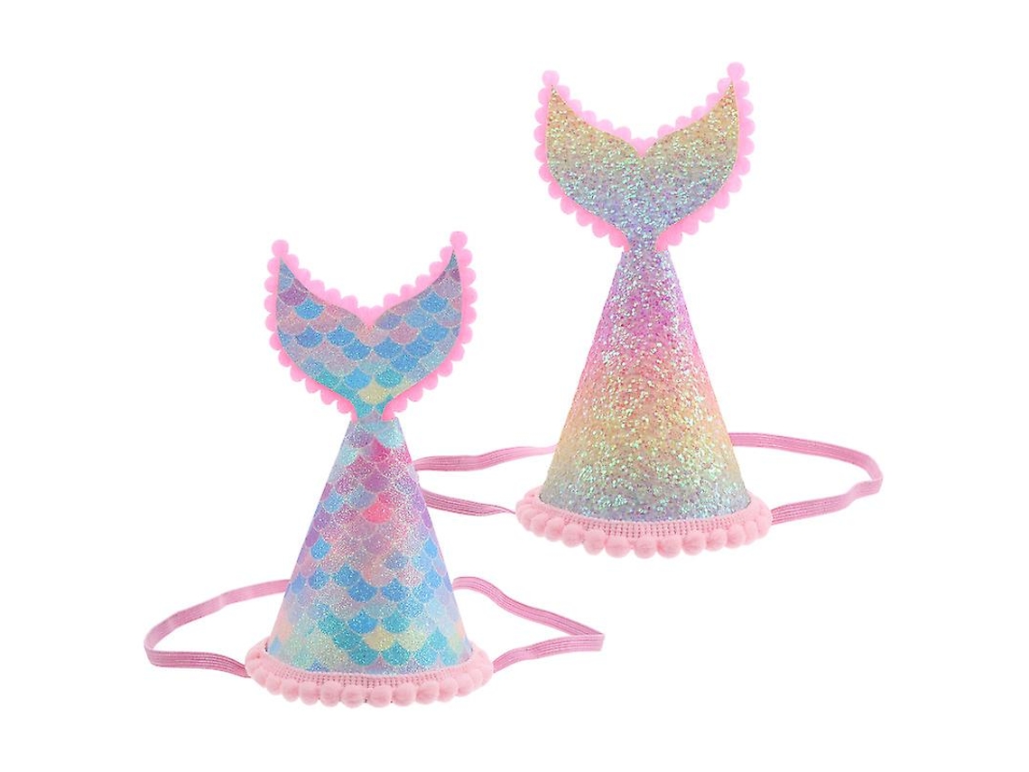 2pcs Chapéu De Aniversário Brilhante Allinless