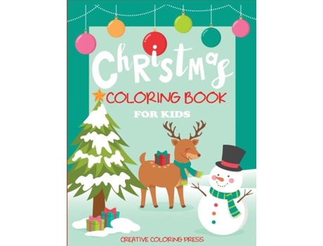 Livro Christmas Coloring Book For Kids De Creative Coloring (inglês)