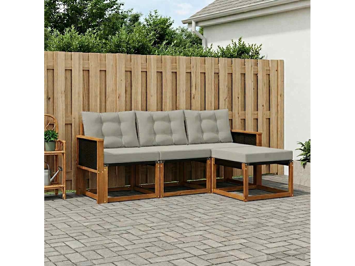Vidaxl Conjunto De Sofás Para Exterior 4 Unid.
