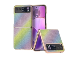 Capa Para Celular Motorola Razr 40 Com Textura De Diamante E Revestimento Nano