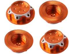 Conjunto de 4 cubos antiderrapantes em liga de alumínio de 17 mm para Rhodes.