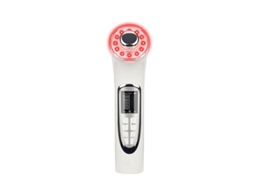 Massajador Facial Varinha Por 5 em 1 e Vermelho Verde Azul Luz Led Modos de Terapia Varinha de Terapia Iônica Galvânica Relaxe Branco AUJEZON