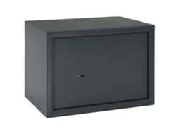 Vidaxl Cofre Com Bloqueio Cinzento-escuro 35 X 25 X 25 Cm Aço
