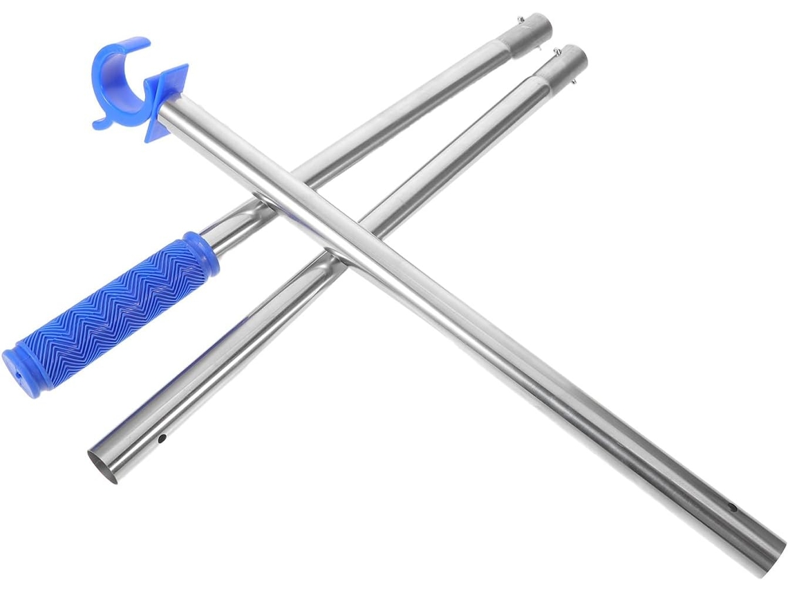 Vara Telescópica Ajustável Com Cabo Ergonômico De Metal E Plástico Para Abertura Janelas Claraboias, Ideal Para Quartos