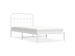 Bed Frame, Bed Frames Vidaxl Branco Aço (100 X 200 Cm)