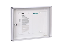 Panel De Anuncios De Aluminio Con Capacidad Para 2 Hojas Din A4, Con Cerradura De Llave Arregui