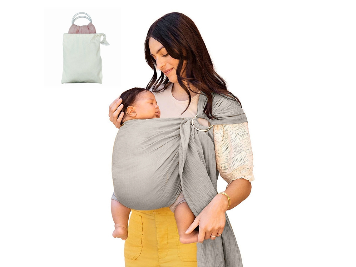 Canguru Para Bebê, Porta-bebês Portátil, Para Recém-nascidos De 3 A 36 Meses (cinza Claro) Spqment