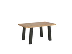 Mesa Extensível 90x140/240 Cm Svalen Carvalho Descascado Pernas Antracite Itamoby