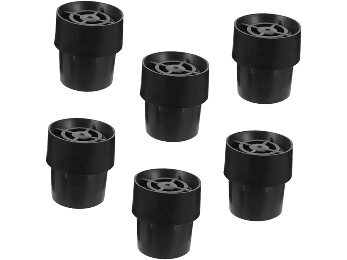 Galpada Conjunto De 6 Peças Protetores Antiderrapantes Látex Preto, Ideais Para Pés De Trampolins E Móveis, Perfeitos