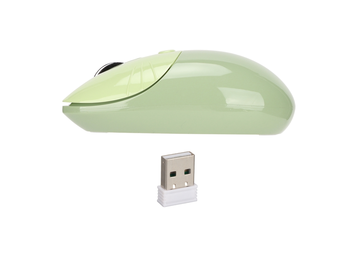 Cute Cat Paw 2.4g Mouse Sem Fio Mini Verde