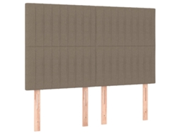 Cabeceira Taupe 144x5x118/128 Cm Tecido MAISON EXCLUSIVE