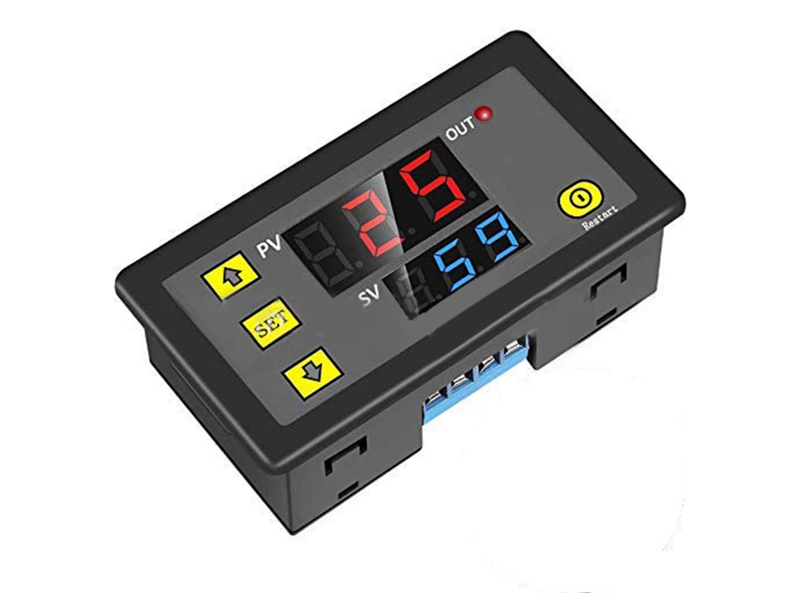 Módulo Relé Interruptor Temporizado Display Digital 110-220v Prueba De Voltaje
