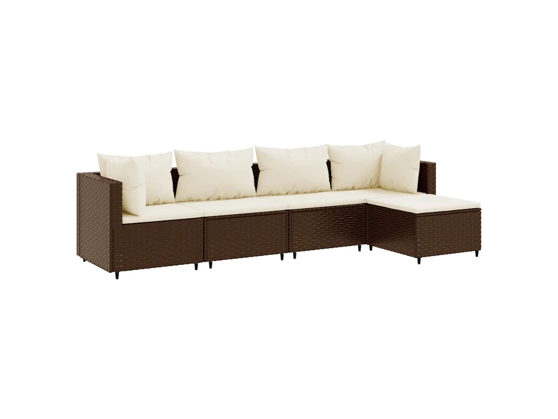 Garden Lounge Set, Garden Lounge Sets Vidaxl Marrom Rattan / Vime (n/a)