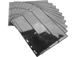 Doitool 10 Peças Álbum De Páginas Timbres Fond Noir Dupla Face Pet Para Organizador Protéger Et Exposer Vos