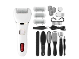 Kit Removedor Elétrico De Calos Para Os Pés Lixa Elétrica Para Esfoliação De Pele Morta E Espinhos Aquaforge
