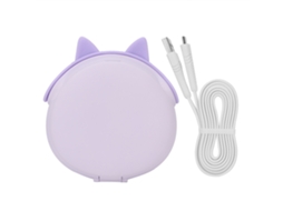 Carregador Portátil Usb Com Banco De Energia Espelho Maquiagem Luzes