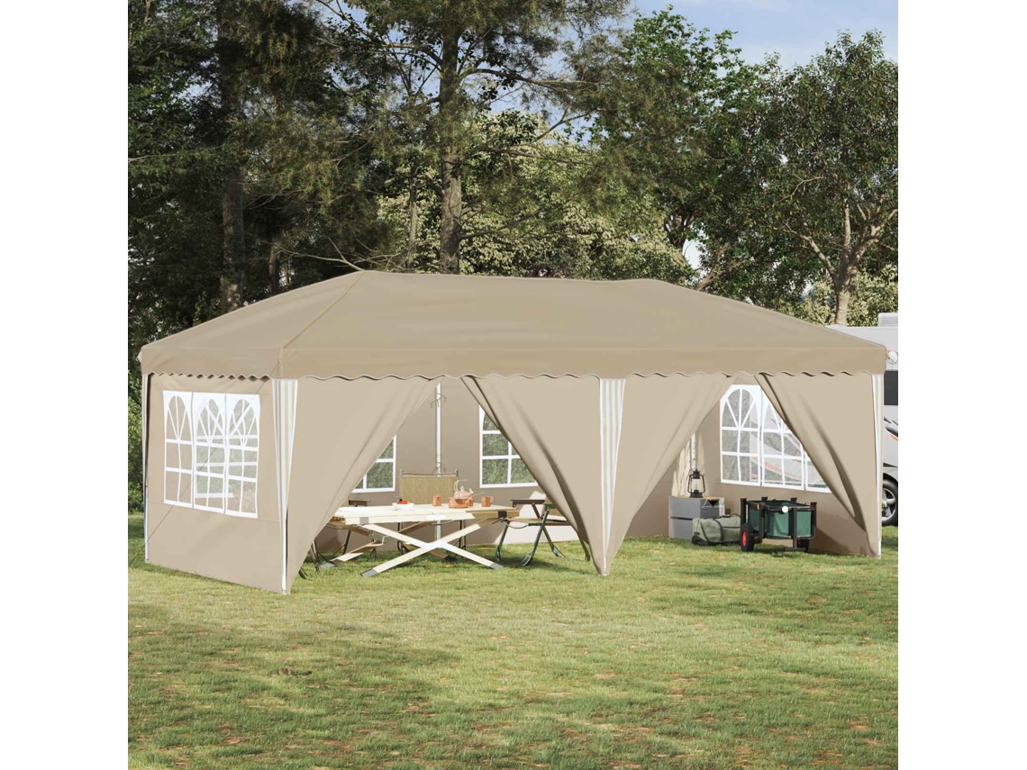 Vidaxl Tenda De Festa Pop-up 575 X 288 X 245 Cm Creme