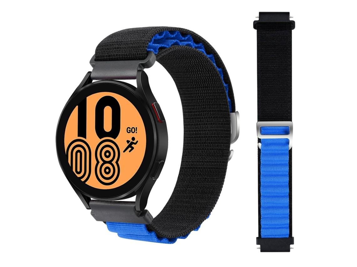 Bracelete Loop Alpine para Huawei Watch GT 3 Active 46mm Preto e Azul