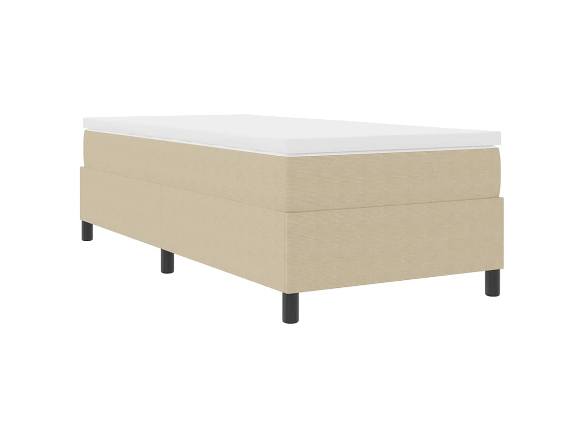 Cama Box Cinza Claro e Branco 100 X 200 Cm MAISON EXCLUSIVE