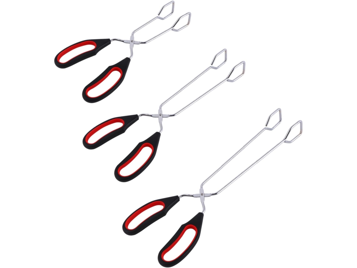 Conjunto De 3 Peças Pinças Multifuncionais Resistentes Ao Calor Abaodam Para Churrasco E Servir Alimentos, Com Design