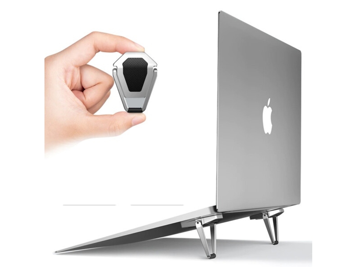 Lurelia Suporte Para Portátil Dobrável, Antiderrapante, Com Ventilação, Em Liga De Zinco, Compatível Com Macbook