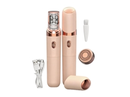 Depiladora, 2 in 1 Aparelho de Depilação Feminina, Recarregável Via Usb, Aparador de Biquíni SPQMENT (rosa)