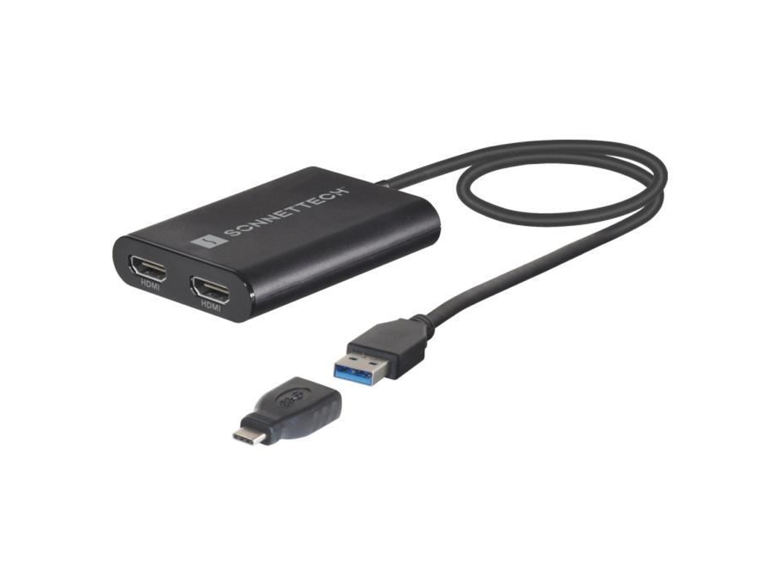 Adaptador Displaylink Usb para Dual Hdmi 2.0 4K Soneto Usb3-Dhdmi