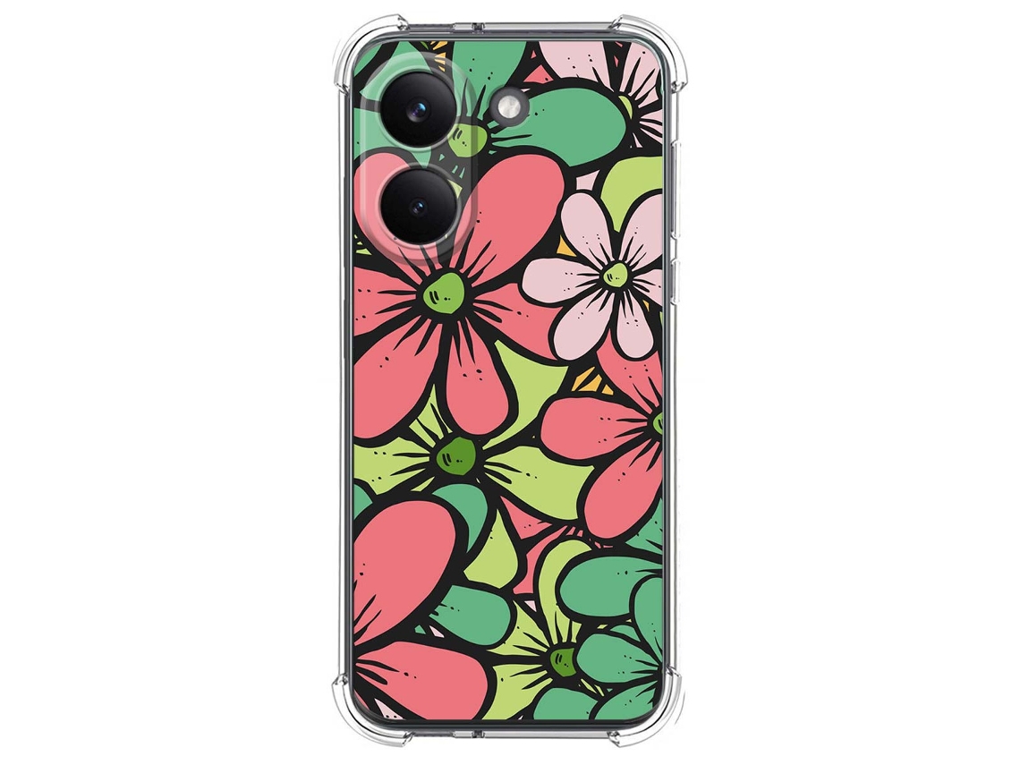 Capa Tumundosmartphone De Silicone À Prova De Choque Para Xiaomi Poco X8 Pro 5g Com Estampa Floral 2 Desenhos