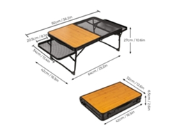 Mesa de Camping Plegable Lixada para Picnic