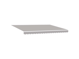 Toldo Retrátil Manual Cinzento claro 450x350 Cm Tecido MAISON EXCLUSIVE