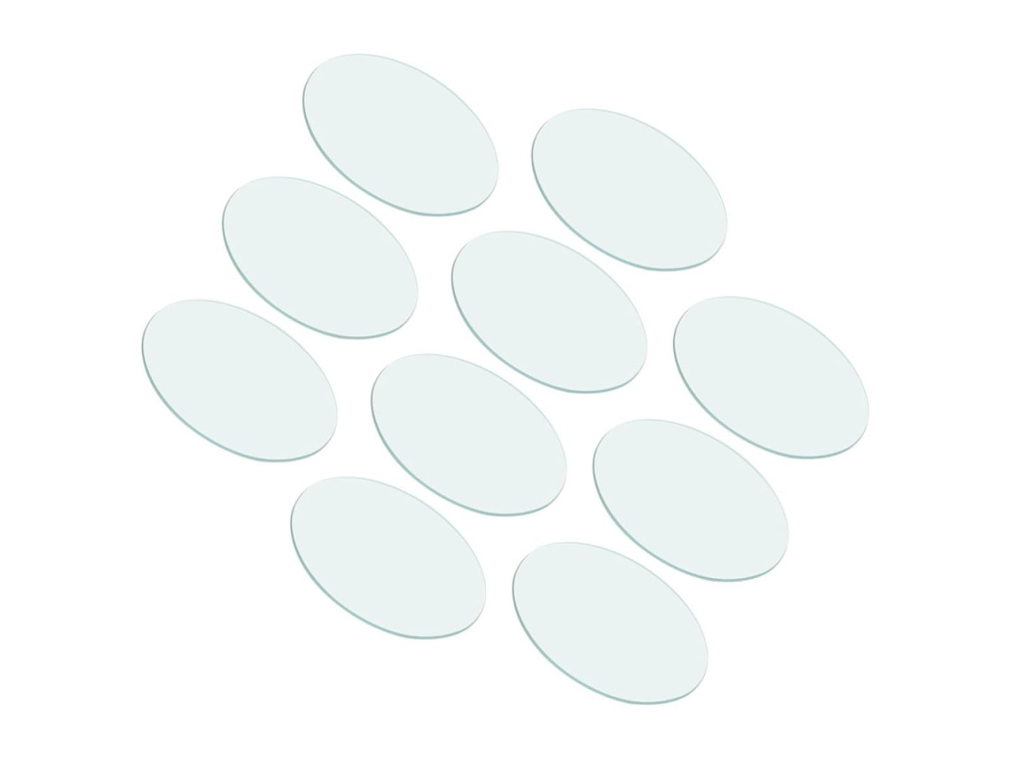 Conjunto De 10 Tampas De Vidro Planas E Redondas Para Béqueres De Laboratório, Inquebráveis.