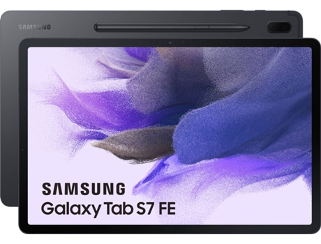 Tablet SAMSUNG Galaxy Tab S7 FE (12.4'' - 128 GB - 6 GB RAM - Wi-Fi - Preto)