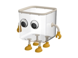 Lixo de Mesa com Tampa, Transparente ZYBLSSBB