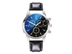 Relógio de Pulso Masculino de Quartzo com Pulseira Pu Estilo Moderno Simples Elegante