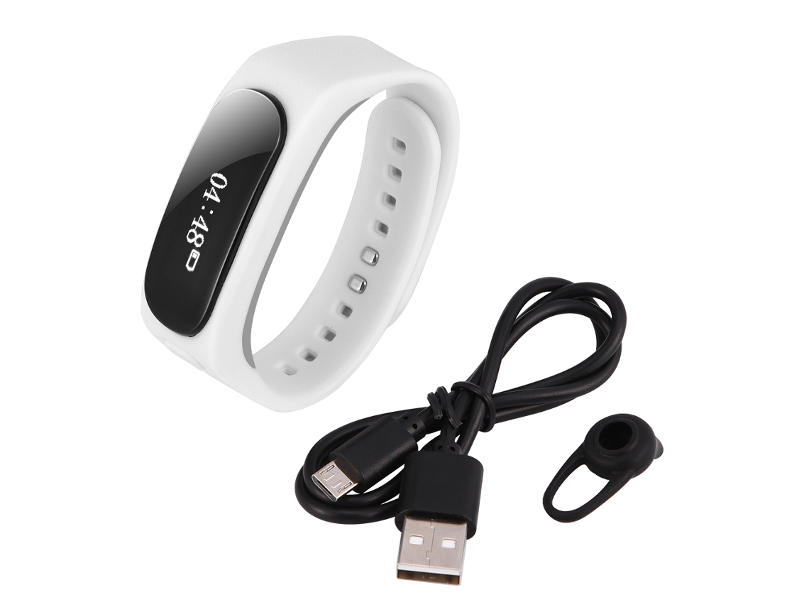 Pulseira Inteligente Bluetooth Branca EOOCOO (chamada e Passador)
