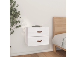 Vidaxl Mesa De Cabeceira De Parede 50x36x40 Cm Branco
