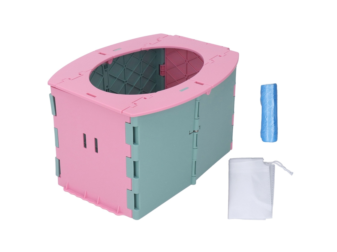 Cadeira de Treino Sanitário LAXISCREED Plegável Rosa