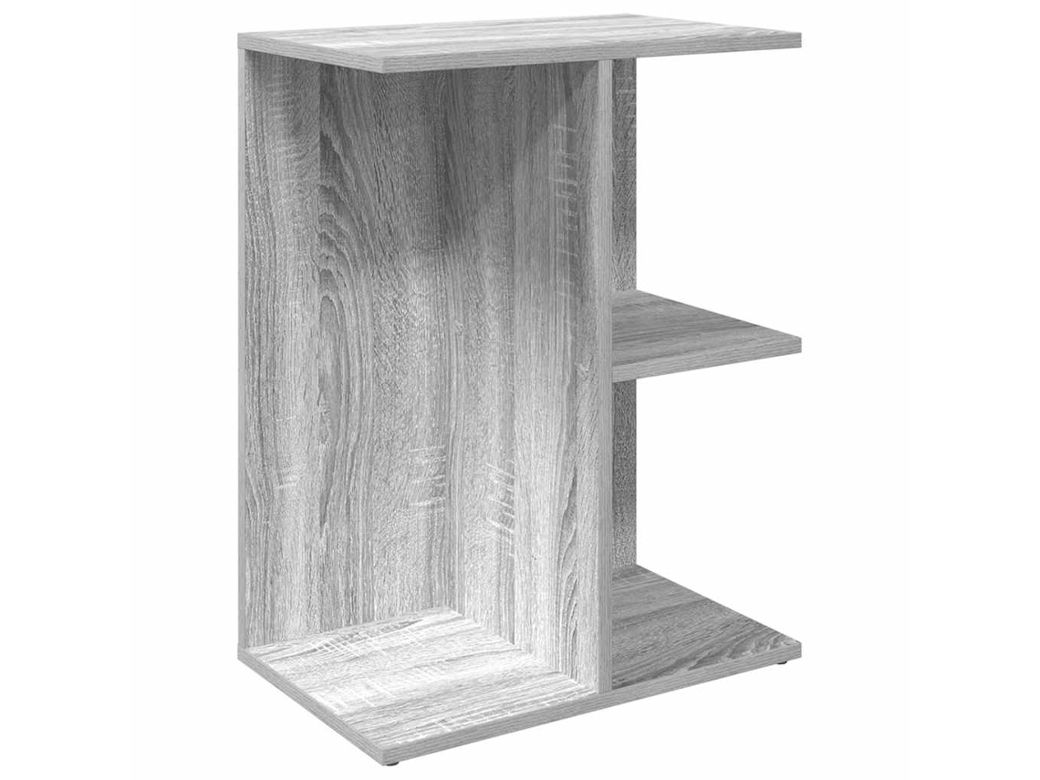 Bedside Table, Bedside Tables Vidaxl Cinzeto Madeira Processada (n/a)