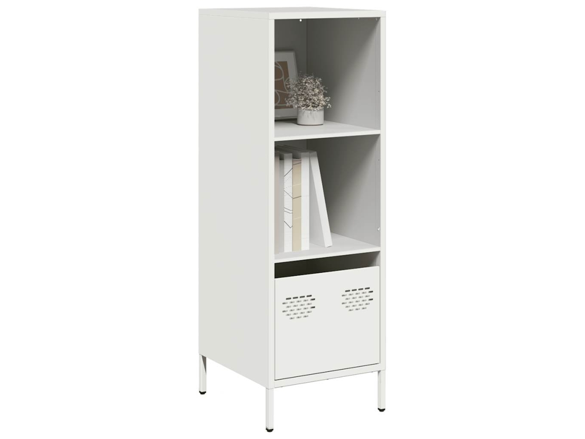 Vidaxl Móvel Alto 35x39x103,5 Cm Aço Branco