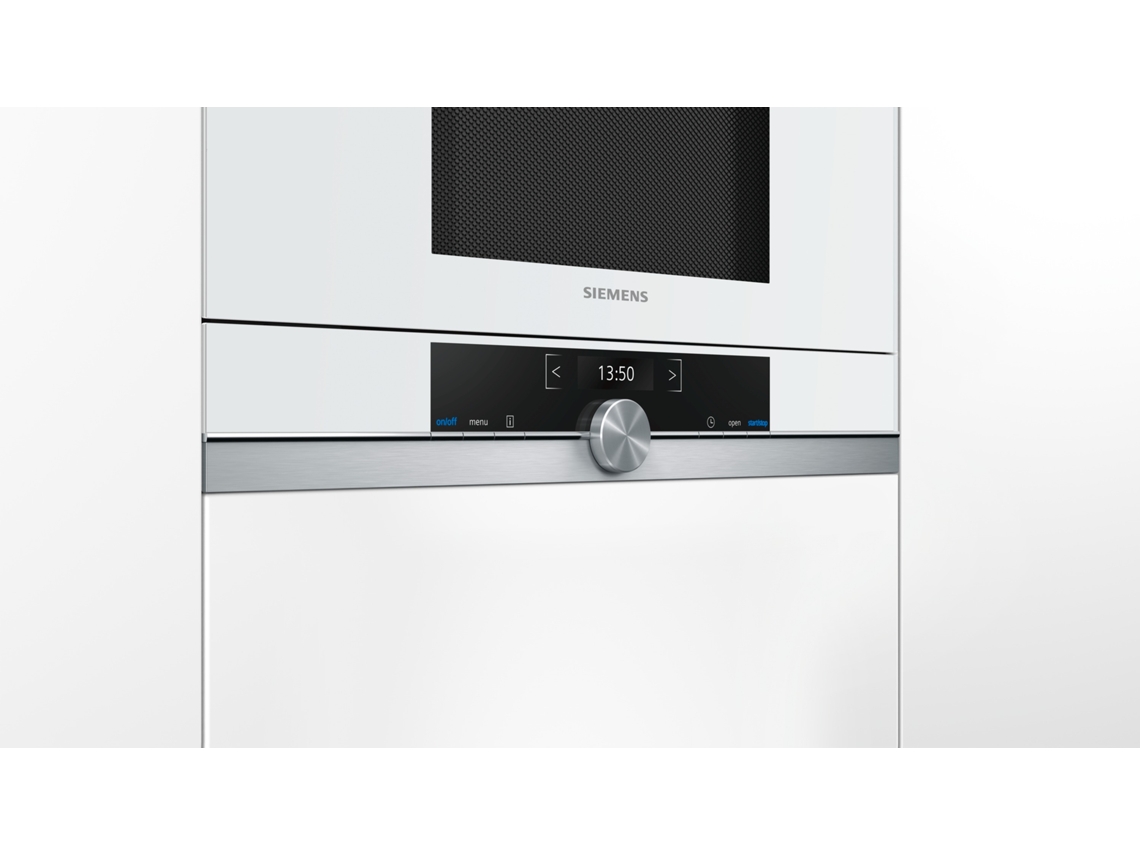 Micro-ondas Encastre SIEMENS BF634LGW1 (21 L - Sem Grill - Branco)