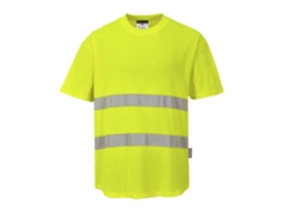 Camiseta De Malha De Alta Visibilidade Conforto E Frescor Em Climas Quentes / Laranja / M Portwest