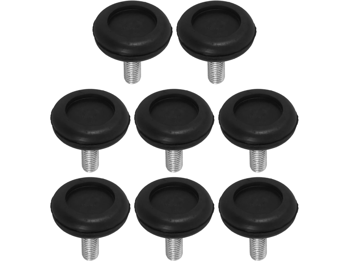 Conjunto De 8 Pés Borracha Antiderrapantes Com Absorção Impacto Para