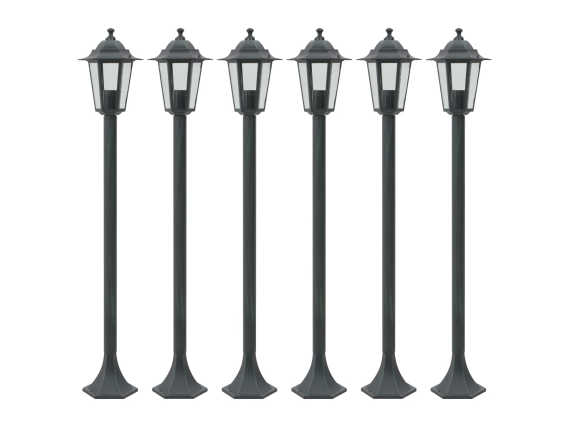 Garden Post Light, Garden Post Lights Vidaxl Verde Alumínio (n/a)