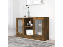 Vidaxl Vitrine 120x30,5x70 Cm Derivados De Madeira Carvalho Fumado