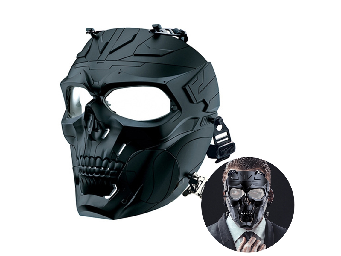 Máscara de esqueleto CS game máscara bioquímica máquina Halloween cosplay props para festas S/MARCA