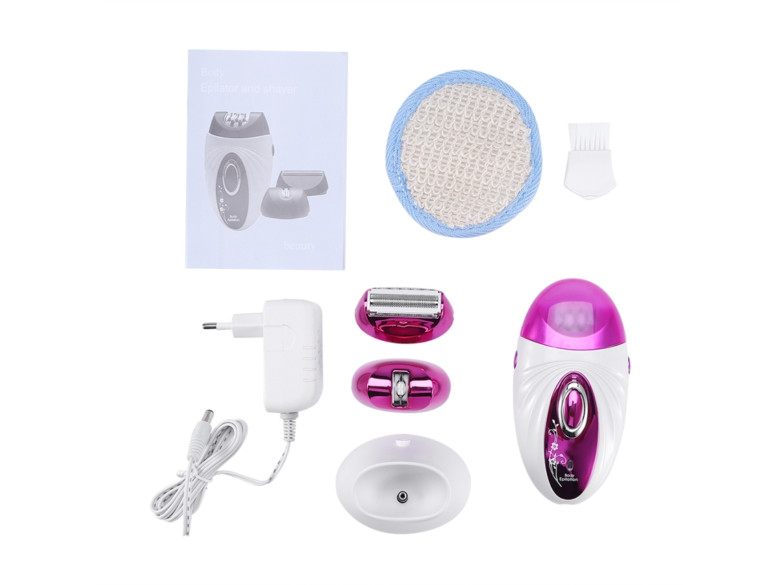 Surker Epilador Elétrico Recarregável 3 Em 1 Para Mulheres Máquina De Remoção De Cabelo