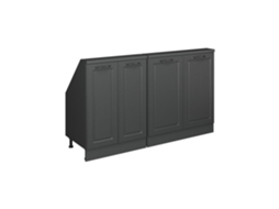 Conjunto de 2 Móveis Sob Medida VICCO 140cm Antracite Casa de Campo e Antracite