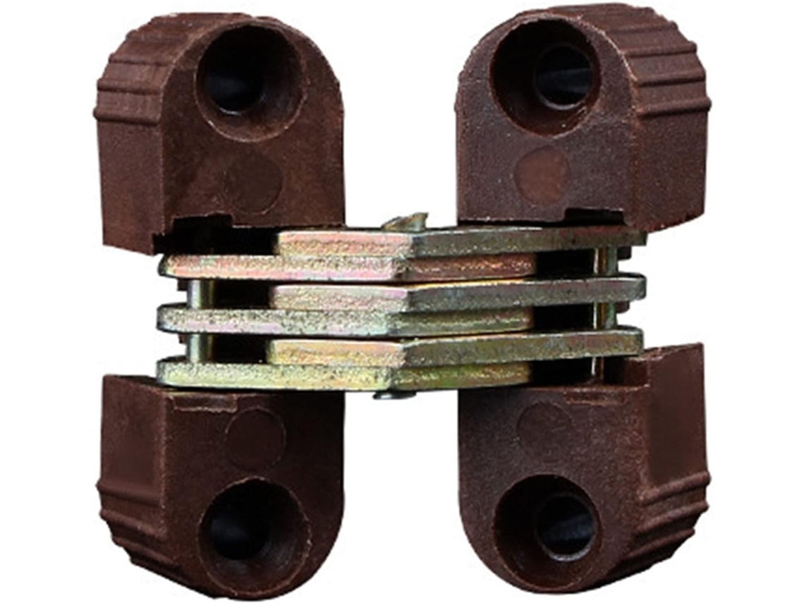Conjunto De 2 Dobradiças Cruzadas, Em Plástico E Ferro, Para Portas Dobráveis Ocultas, Para Conexão De Mesas E Móveis