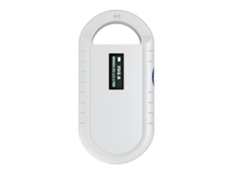 Leitor de microchip portátil para animais, scanner RFID, manual